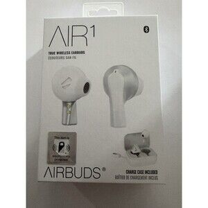 New Sealed Bluetooth Wireless Earbuds - White  W/Charge Case Air1